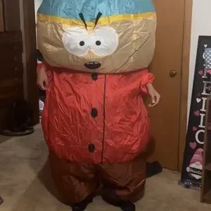 Kids Inflatable Cartoon Costume - Red and Brown